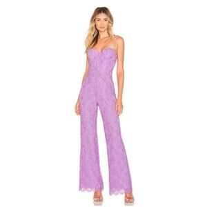 Revolve NBD x Naven Purple Lace Allie Jumpsuit Sz.XS NWT
